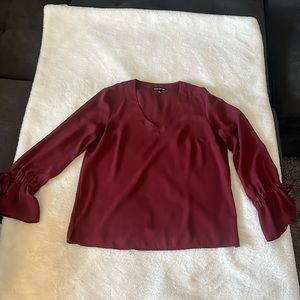 J. Crew Mercantile Blouse - Burgundy